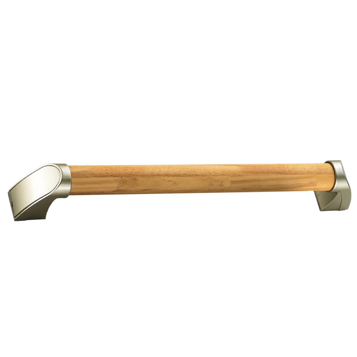 Barra de Apoyo para Baño 34 Cm en Madera Natural, Pasamanos Antideslizante Multifunción para Ducha E Inodoro, Accesorio de Seguridad para Personas Mayores Movilidad Reducida