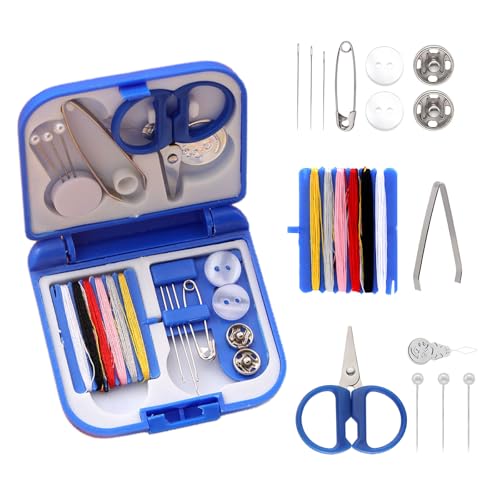 LBJFYHJN Nähset, Nähset Reise mit Nähzubehör, Die Leicht zu Tragen ist, ein Nähbeutel, Das für Handwerksbegeisterte, Anfänger und Reisende Geeignet ist Enthalten Nadeln, Faden, Knöpfe,Schere Maßband