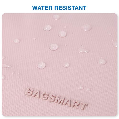 Image of Toiletry Bag for Women, BAGSMART Travel Shaving Dopp Kit Water-resistant Toiletry Organizer for Travel Accessories, Pink