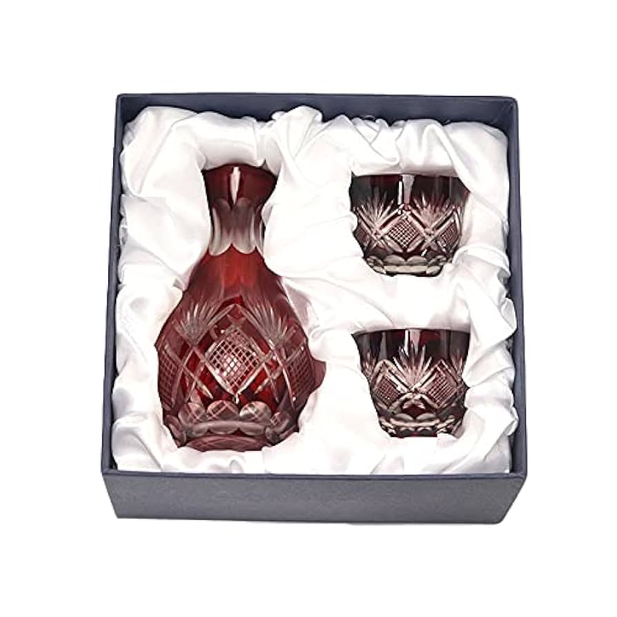 Amazon.co.jp: 切子 徳利 おちょこ セット ギフトセット お猪口