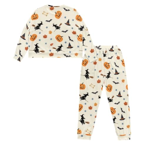 Image of Women's Pajamas Set Soft 2 Piece Loungewear Long Sleeve Pj Set Matching Sleepwear with Pockets for Women Plus Size