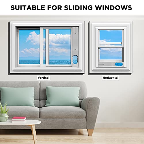 TURBRO Portable Air Conditioner Window Vent Kit, Window Slide Kit Plate for Portable Air Conditioner, Adjustable Length Portable AC Vent Kit for Exhaust Hose of 6 Inch by TURBRO - Used condition - Image 4