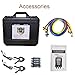 Vanlison Pro-Grade Digital Manifold Gauge Set – HVAC Gauges AC Refrigerant Diagnostic Tool w/112 Refrigerant Database, Dual Temp & Pressure Sensors, Vacuum & Leak Test, Backlit LCD