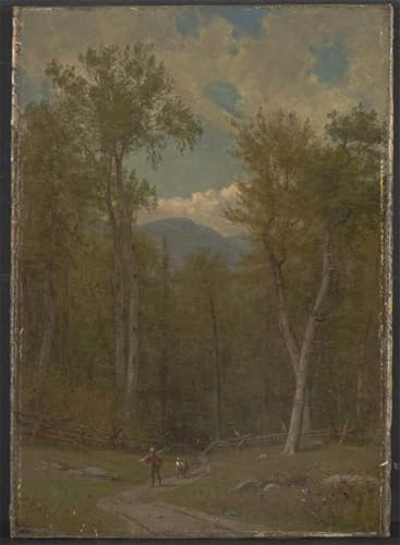 Toile Peinture Murale Paysage par Worthington Whittredge Décoration Salon 60x90cm