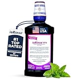 ioRinse RTU Halitosis Mouthwash for Fresh Breath, Dentists' Top Choice, Alcohol Free & Fluoride Free Molecular Iodine Oral Rinse, Soft Mint, Professional Clean Mouth Wash, RTU Mouthwash 33.8 oz
