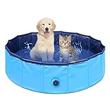 🐾【Hundepool Schwimmbad】 Dieser Pecute Hundepool ist ein unabhängiger Raum für Ihr Haustier beim Duschen und spielen. Dadurch wird die Verschmutzung der Bakterien verringert. Es gilt nicht nur als eigenen Pool, sondern auch als Badewanne für ihr Hund oder Katze, wenn Sie Ihr Haustier im Sommer kühl bewahren oder duschen möchten.