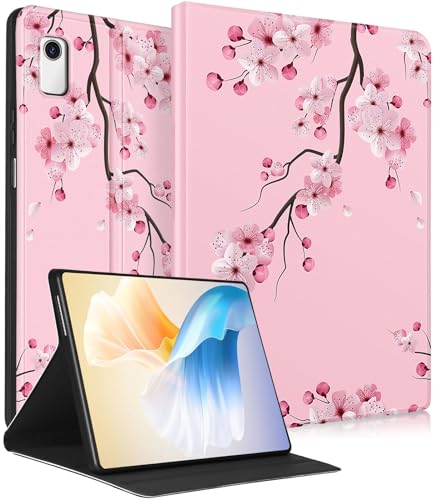Évitez les rayures sur l'écran avec l'étui portefeuille Lenovo Tab M9 floral et robuste