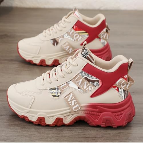 Chunky Sneakers for Women & Girls 2-Inch Thick Sole Comfortable Walking Shoes for Travel & Gifts4