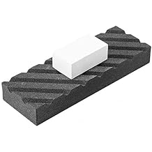 Uinfhyknd Grit Coarse/Fine Flattening Stone Set - Two Sharpening Flattener - Whetstone Fixer with Grooves