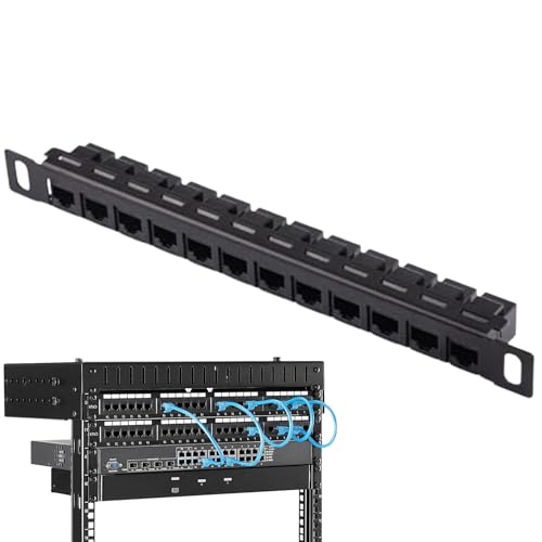 Panneau de brassage 12 ports non blindé CAT6 pour câblage d'usine
