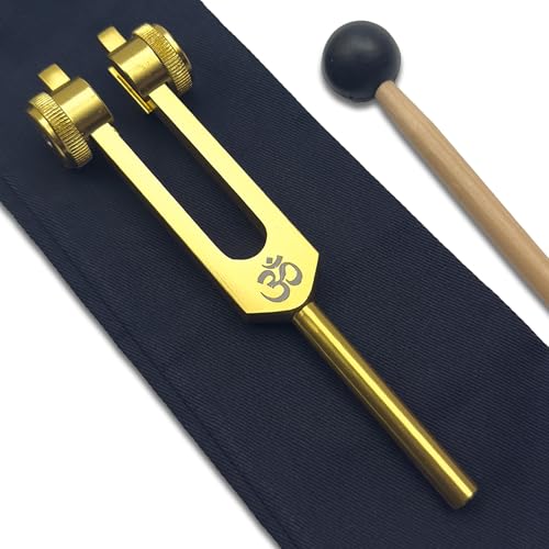 432 Hz Weighted Tuning Fork For Healing - Natural Musical Pitch - Love Frequency 432 Hz - Sound Healing and Biofield Harmonization - Sound Therapy Tools, Sound Healing Instruments - Gold