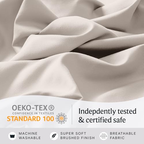 Image of LuxClub 3 PC Twin Sheet Set, Deep Pockets Wrinkle Free Cooling Bed Sheets Hotel Bedding for Women, Men, Kids & Teens, Includes 1 Fitted Sheet, 1 Flat Sheet and 1 Pillowcase-Silky Soft Linen