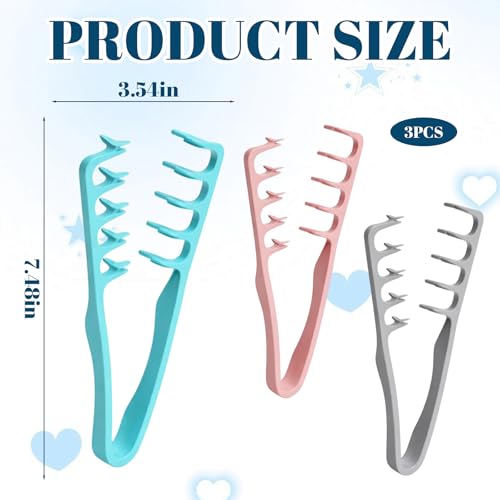 Set de 3 Peines Texturizados para Estilizado de Cabello miniatura 2