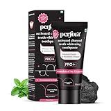 Per.Fora Activated Charcoal Whitening Toothpaste - 100 g | Enamel Safe Teeth Whitening Tooth Paste | Removes Coffee, Tobacco & Wine Stains | SLS Free Toothpaste for Adults & Kids | Watermelon Mint