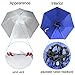 NEW-Vi Fishing Umbrella Hat Folding Sun Rain Cap Adjustable Multifunction Outdoor Headwear