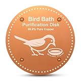 Bird Bath Purification Disk Pure Copper Outside Hummingbird Water Fountain Solar Deicer Heater Bowl Safe Ground Fountain Gifts