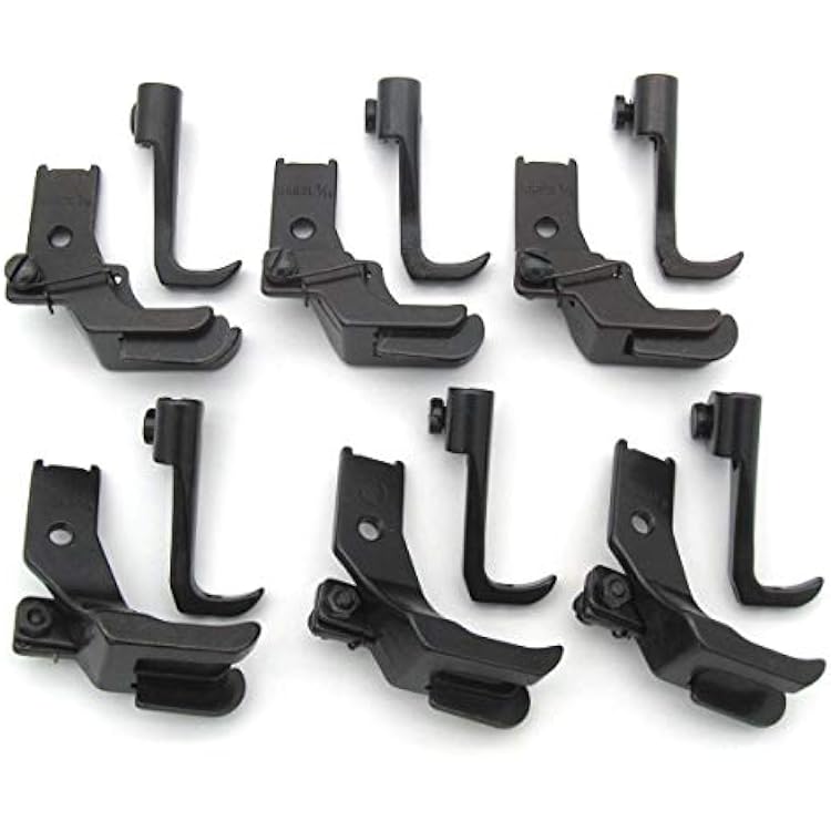 CKPSMS Brand - Compatible with/Replacement for JUKI brand DNU-1541 Singer brand CONSEW brand 206RB 225 226 226R 6Sets Walking FEET with Right Left Edge #KP-WF6 (S585R 1/8 3/16 1/4+S585L 1/8 3/16 1/4)