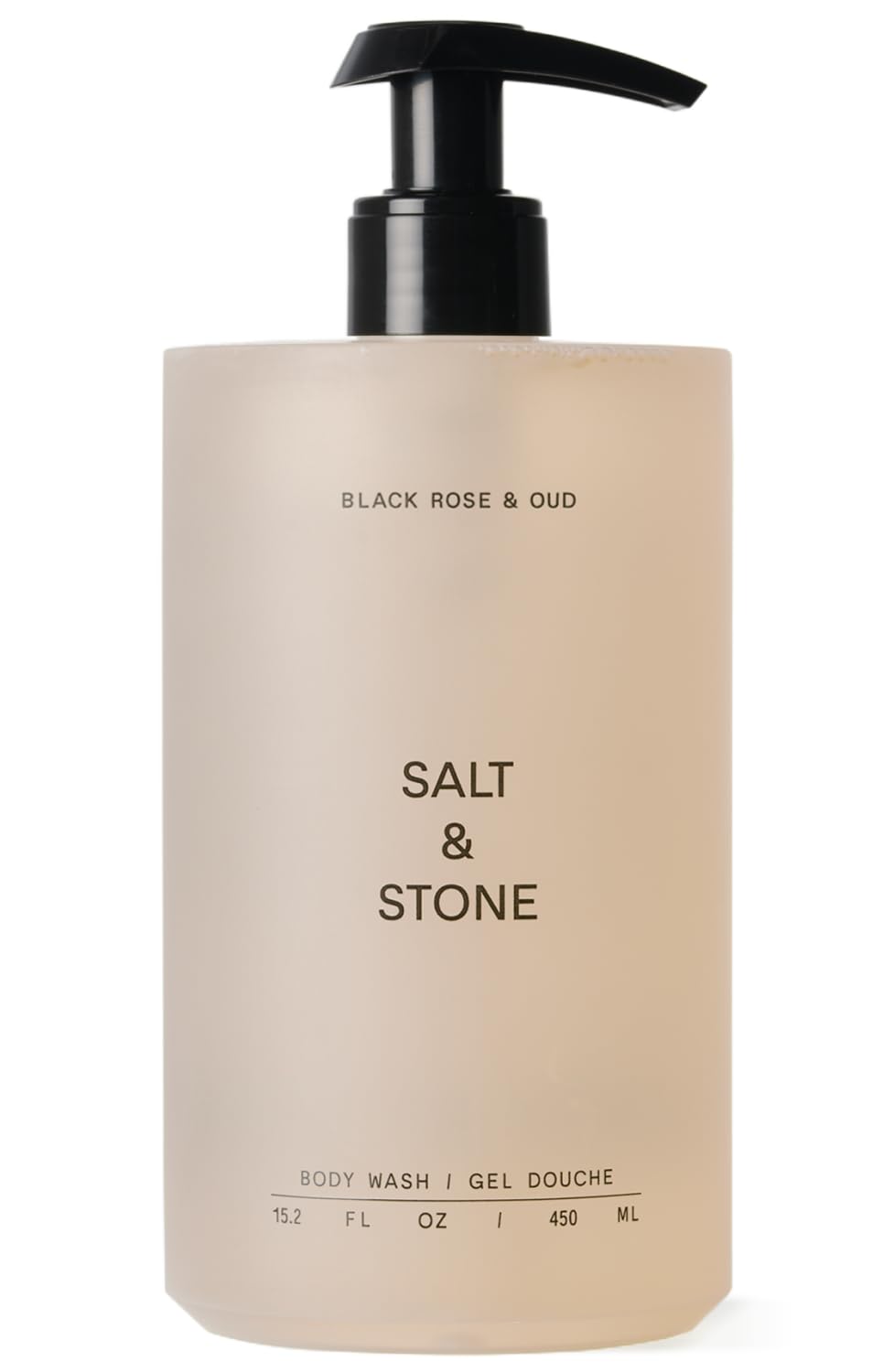 Salt & Stone Body Wash for Women & Men, Black Rose & Oud 15.2 fl oz