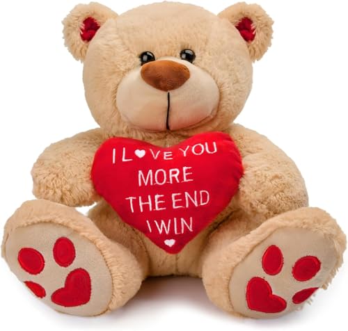 Product Image of the CaseTank Valentines Gifts for Her Him Kids Girlfriend Boyfriend Wife Mom Fiancée, Valentines Gifts for Women, Valentine's Teddy Bear - 10 Inches, Funny Cute Stuffed Animal Plush Present for Birthday