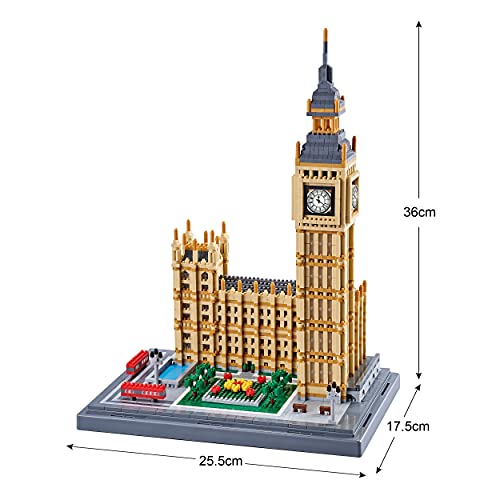 Dolblock Architecture Micro Building Blocks Sets For Adults 3D Big Ben Model Kit 6473 Pcs Diy Idears Mini Bricks Toy Gift For Kids #TOP3