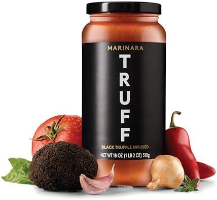 TRUFF Pasta Sauce, Black Truffle Marinara | Flavorful Tomato Sauce for Pasta, Pizza, and More | Non-GMO, Vegan, Pack of 2 (Marinara, 2 Count)