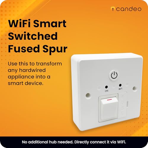 Smart WiFi Fused Spur Timer Switch for Immersion Heaters, Electric Towel Rails, Storage Heaters & Lighting - 13A Timer Switch with Power Monitoring | Alexa & Google Voice Control | No Hub Required - Image 3