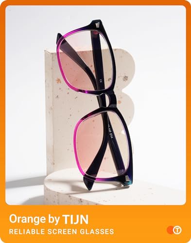 image for TIJN Blue Light Blocking Glasses for Women Men Clear Frame Square Nerd