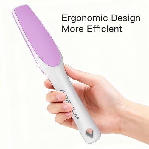 Image of APRELM 3-Sided Nano Glass Foot File, 3-in-1 Coarse /Medium /Fine Foot Callus Remover, Professional Callus Remover for Feet Hard Skin Smooth Polishing (Pink)