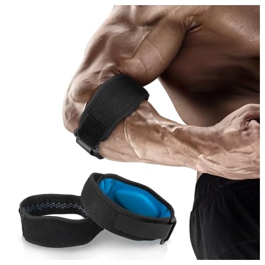 AGPTEK 2 x Cinta de Codo Tenista, Coderas de Golfista Ajustable y Antideslizante con Almohadilla EVA para Tenis, Golf, Levantamiento de Pesas, Cricket, Canotaje, Unisex