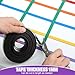 Saypacck 6 Rolls Mix Color Magnetic Tape Roll Thin Strips, 1/2.5 Inch x 33 ft Magnetic Whiteboard Graphic Decorative Tape Marking Line Magnet Board Dividers for Classroom Office Art Accessories