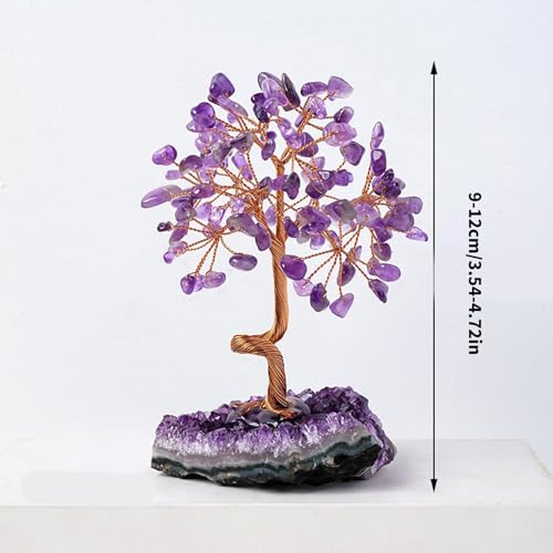Bonsaï en cristal améthyste feng shui richesse prospérité décoration bureau - 7