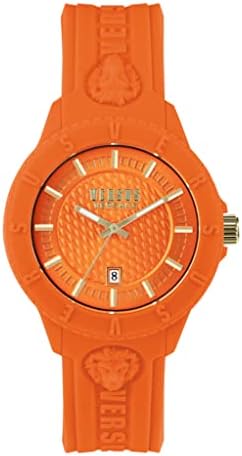Versus Versace Mens Tokyo. Sporty Fashion Watch with Date Function. Adjustable Silicone Strap. Includes Travel Gift Pouch.