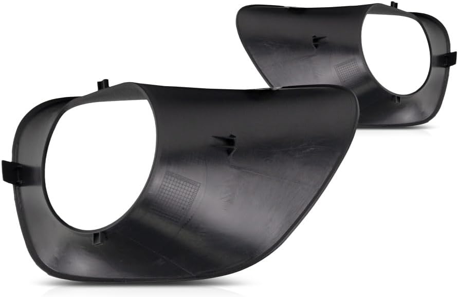 KarParts360 For Jeep Grand Cherokee 2011 2012 2013 Fog Light Bezel Driver And Passenger Side | Pair | Front | Made Of Plastic | Primed | Black | CH1038120, CH1039120 | 68078285AA, 68078284AA