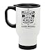 CNA Travel Mug gifts - Gift for Certified Nursing Assistant. White Metal Coffee Cup 14 oz. Funny mugs.