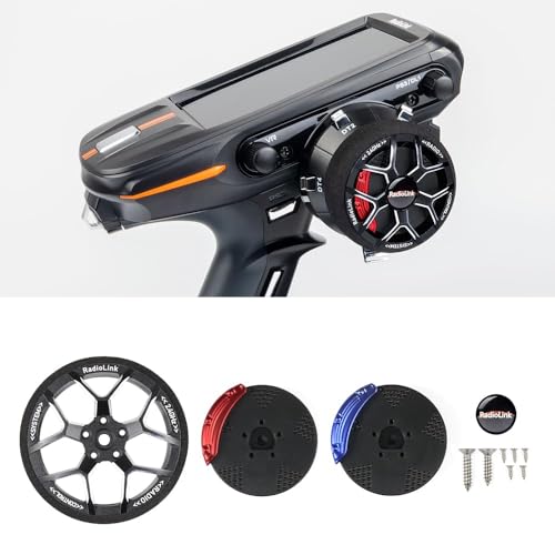 Radiolink RC Transmitter D-axis Metal Handwheel Replacement Accessory for Radiolink RC4GS/RC6GS/RC8X, for DUMBORC X4/X5/X6PM/X10PM, for WFLY/Futaba/Flysky/SANWA RC Transmitter, Black by Radiolink - Image 3
