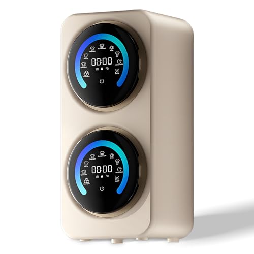 2-in-1 mini draagbare wasmachine en droger combinatie, dubbele trommel wasmachine, compacte mini wasmachine, 3,5L x 2 capaciteit, 45dB ultrastil voor studentenkamers, appartementen Desktop