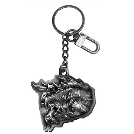 Amazon モンスターハンターハンター クロス ディノバルド メタルキーホルダー アニメ 萌えグッズ 通販