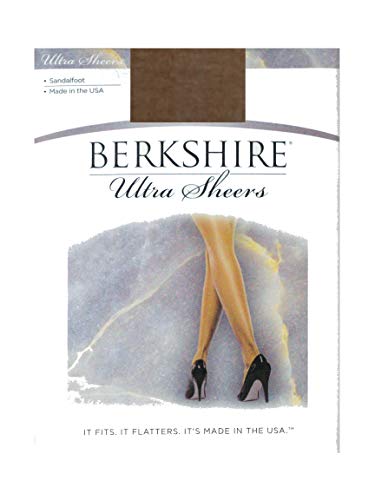 Image of Berkshire 4408 Women's Ultra Sheer Non Control Top Pantyhose - 15 Denier Tights for Women's with Sandalfoot Toe