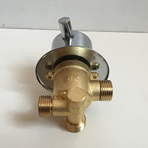Fixation Murale 2/3/4/5 Voies Sortie D'eau Laiton Robinet Douche Filetage à Vis/Intubation Split Salle Mitigeur, G1/2 Mélangeur Inverseur Robinet, Cartouche...