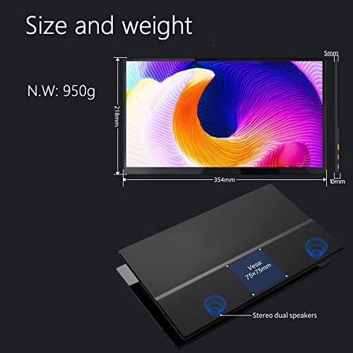 Bimawen Touchscreen 4K Portable Monitor 15.6 Inch Uhd (3840X2160) Ips Gaming Monitor 100% Srgb/Vesa/Compatible With Computers Phones Switch Mac Surface /400 Cd/M² #TOP5