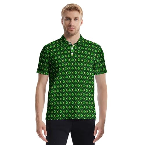 Mens Funny Golf Polo Shirts Short Sleeve Quick Dry Polo Shirts | Moisture Wicking Performance, Athletic Funny Golf Shirts, Funny Print, 4-way stretch miniatura 2