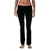 Slimming Rollover Bootleg Yoga Comfy Pants (Small, Black)