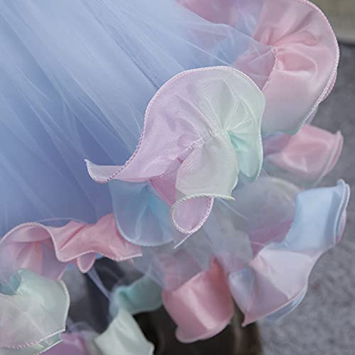 Vestido de casamento para meninas, vestido de princesa, floral, para crianças, moderno, roxo, roupas