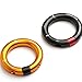 SPYMINNPOO Climbing Rappel Rings, 12mm Opening Detachable Climbing Connector Belay for Rock Climbing Arborist Connection Point (Gold)