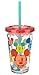 Mickey Mouse Tumbler with Straw- Double Wall w/ Confetti and Glitter. 8 Oz.