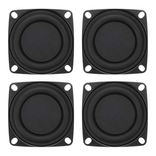 MECCANIXITY 4 Pcs Passive Radiator 2 Inch Woofer Vibrating Membrane, Rubber Vibration Diaphragm Plate Subwoofer for Bass Speaker Replacement, DIY
