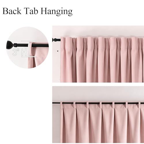 Image of Pinch Pleated Blackout Curtains Custom Size, Modern Aesthetic Room Darkening Light Filtering Curtains Bedroom Nursery Light Blocking Drapes for Living Room, Lightweight & Soft Window Treatments