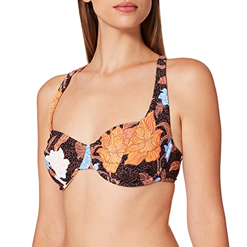 Seafolly Damen U/Wire Bra Bikini, Black, 36 EU