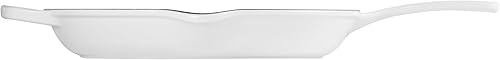 Miniatura 3 de Le Creuset Sartén de hierro fundido esmaltado con mango de hierro fundido, 11.75 pulgadas (2-38 qt.), Blanco