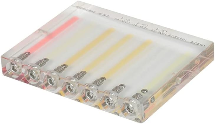 VIGAN Acrylic Automobile Oil Quality Comparator Comparer Transmission Oil Automobile Oil Viscosity Tester Demo Stand Test Tool (6 Hole)